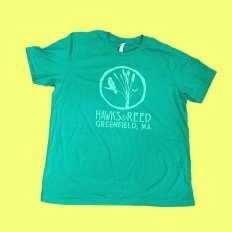 image of The Bird Perched Crew Cut Tee - Faded Green