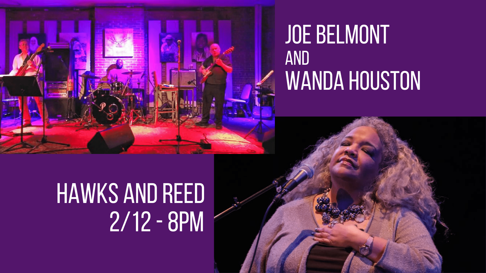 Joe Belmont and Wanda Houston at Hawks and Reed