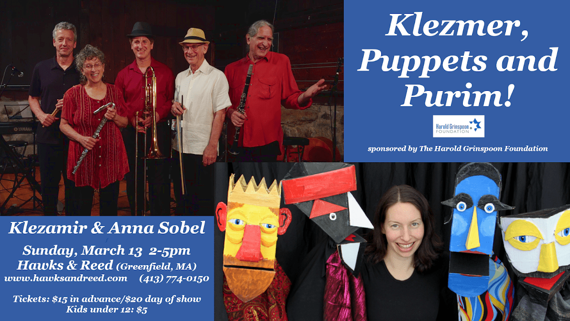 Purim Party – Klezamir Band and Puppet Show