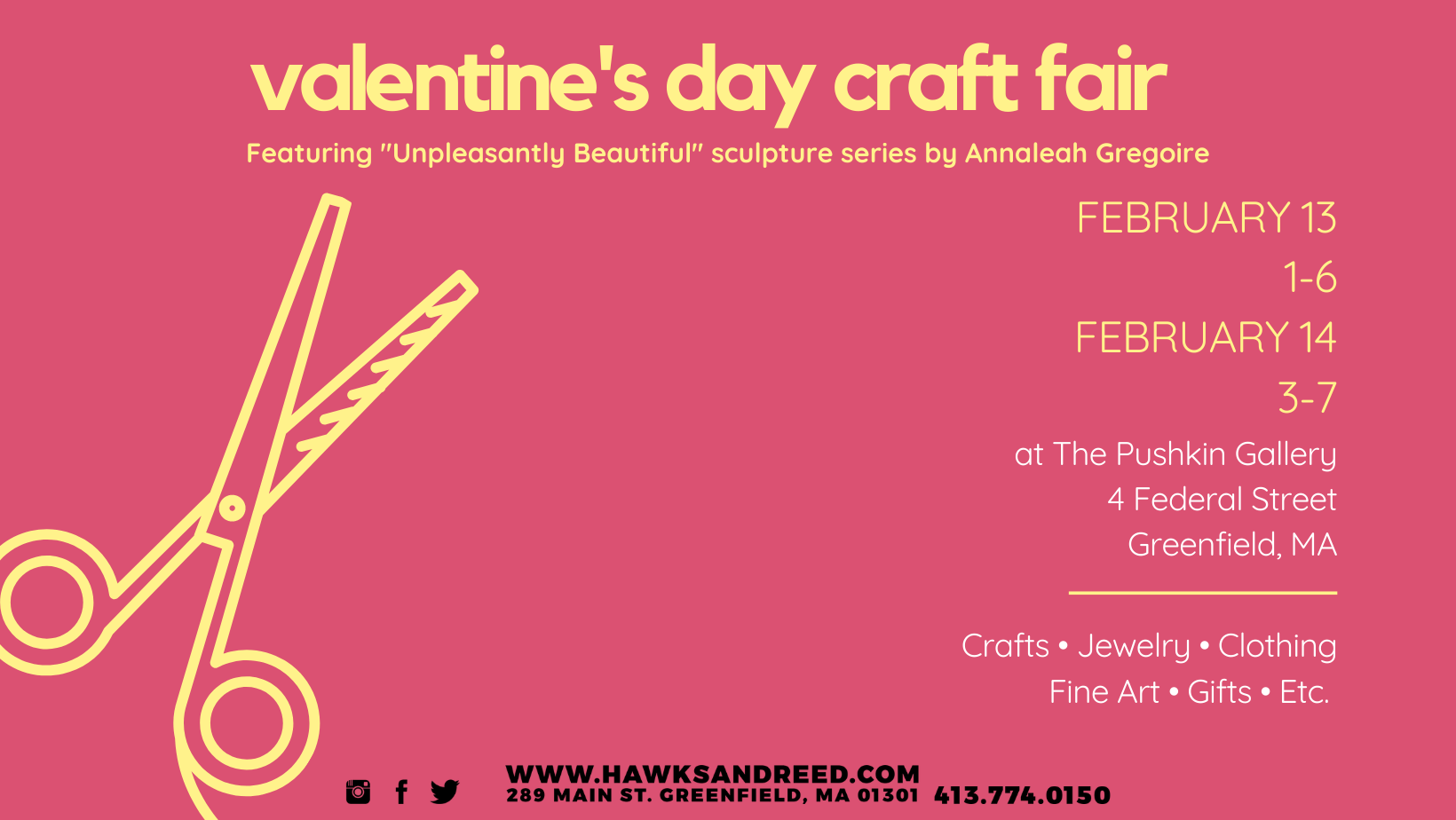 Valentine’s Day Craft Fair in the Pushkin