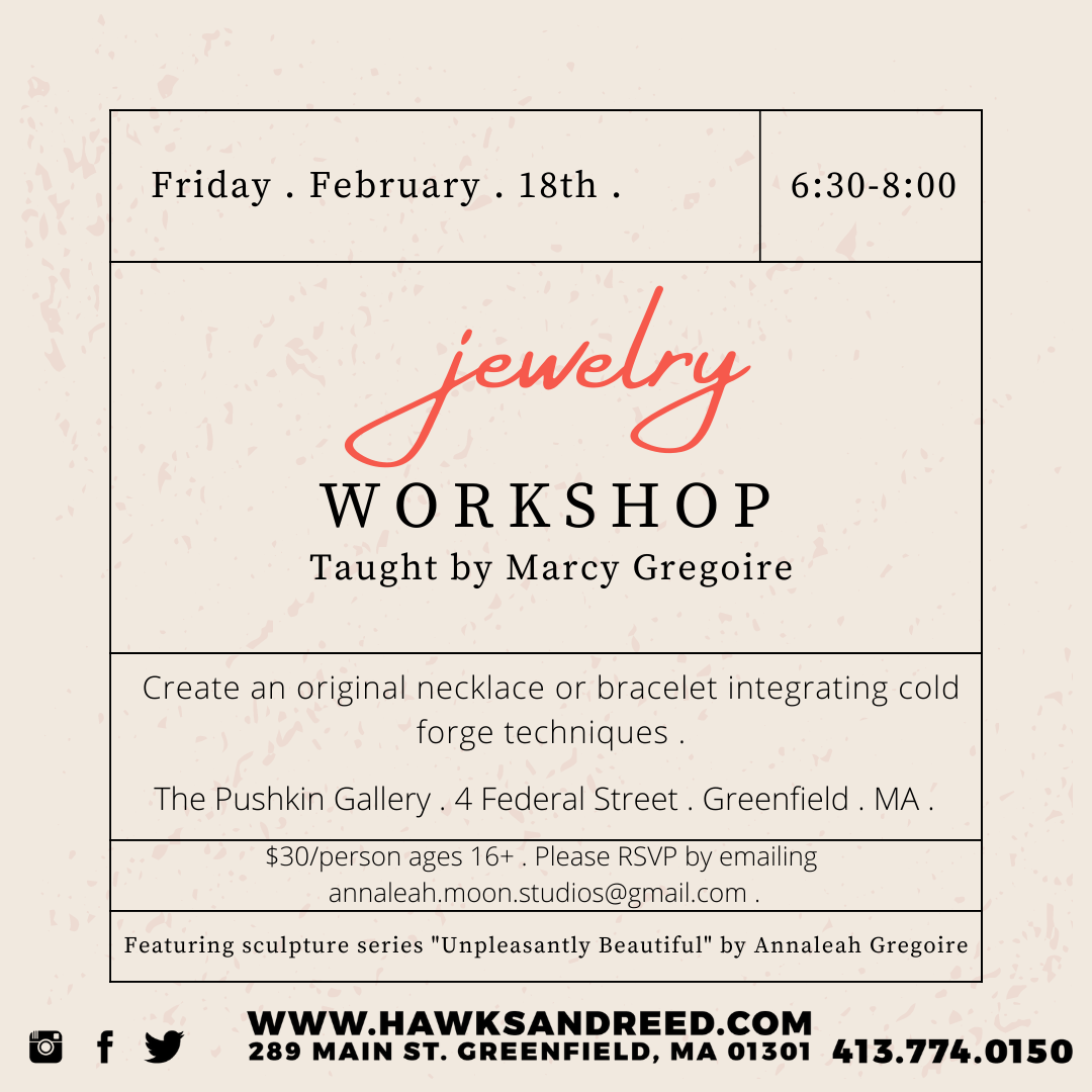 Jewelry Workshop Taught by Marcy Gregoire