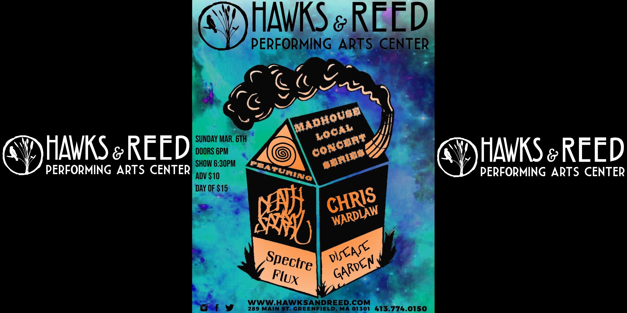 Madhouse Local Concert Series: Spectre Flux, Death Spiral, Chris Wardlaw & Disease Garden