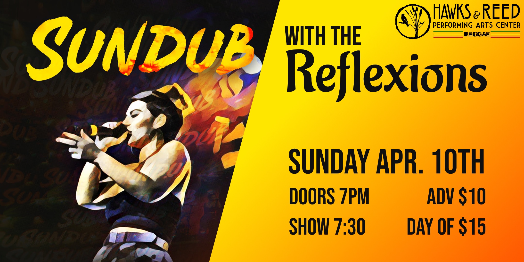 Sundub with The Reflexions at Hawks & Reed