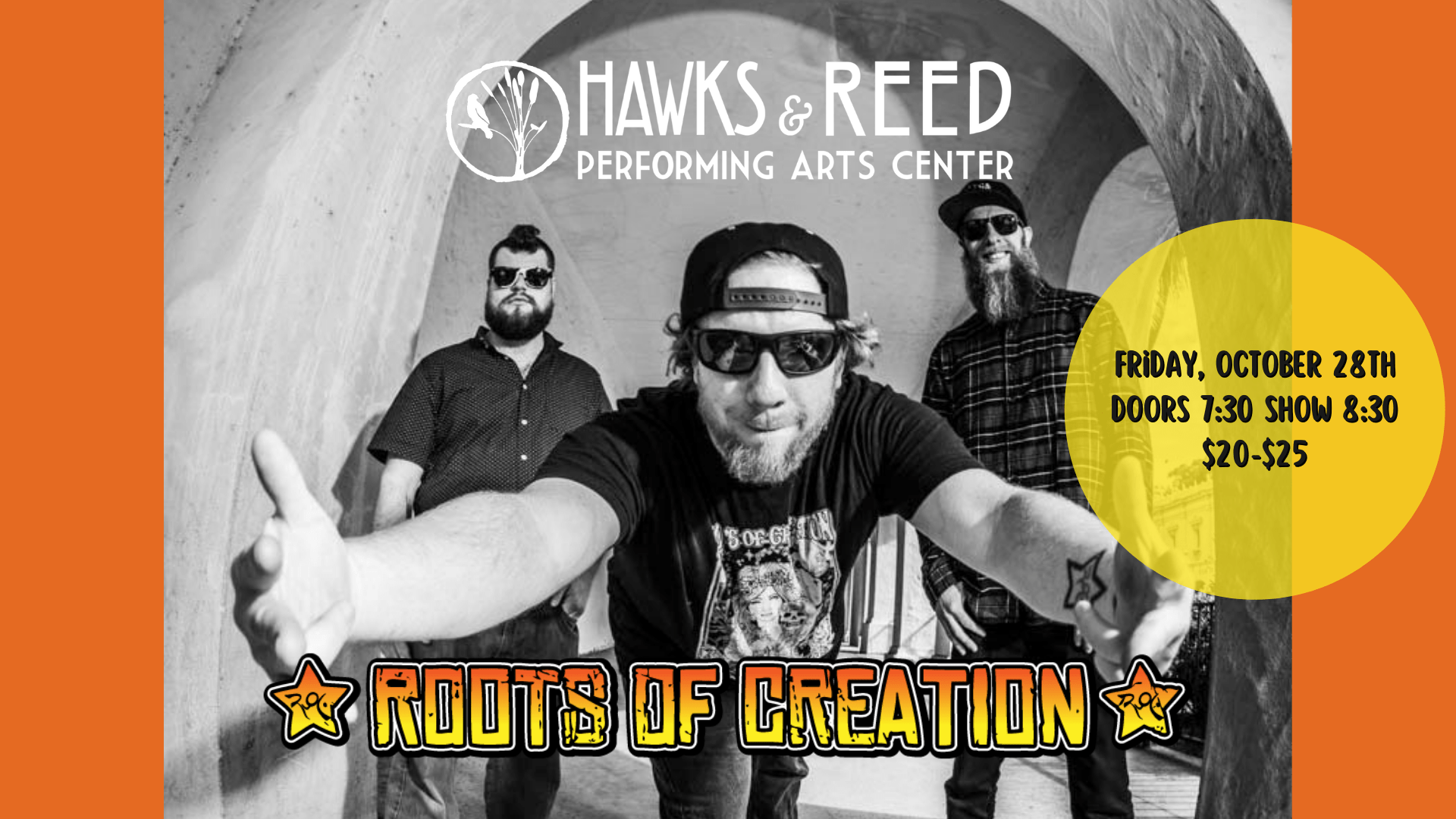 Roots of Creation LIVE at Hawks and Reed!