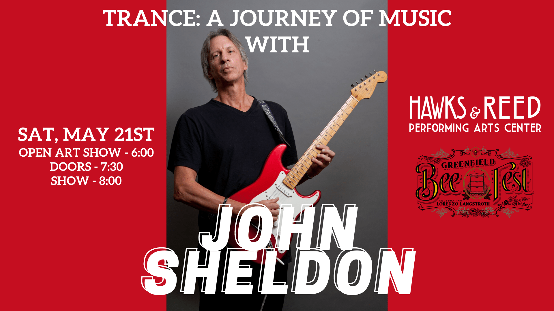 Trance – a Journey of Music with John Sheldon at Hawks and Reed