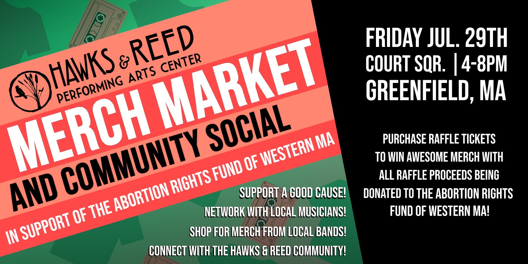 Hawks & Reed Merch Market and Community Social