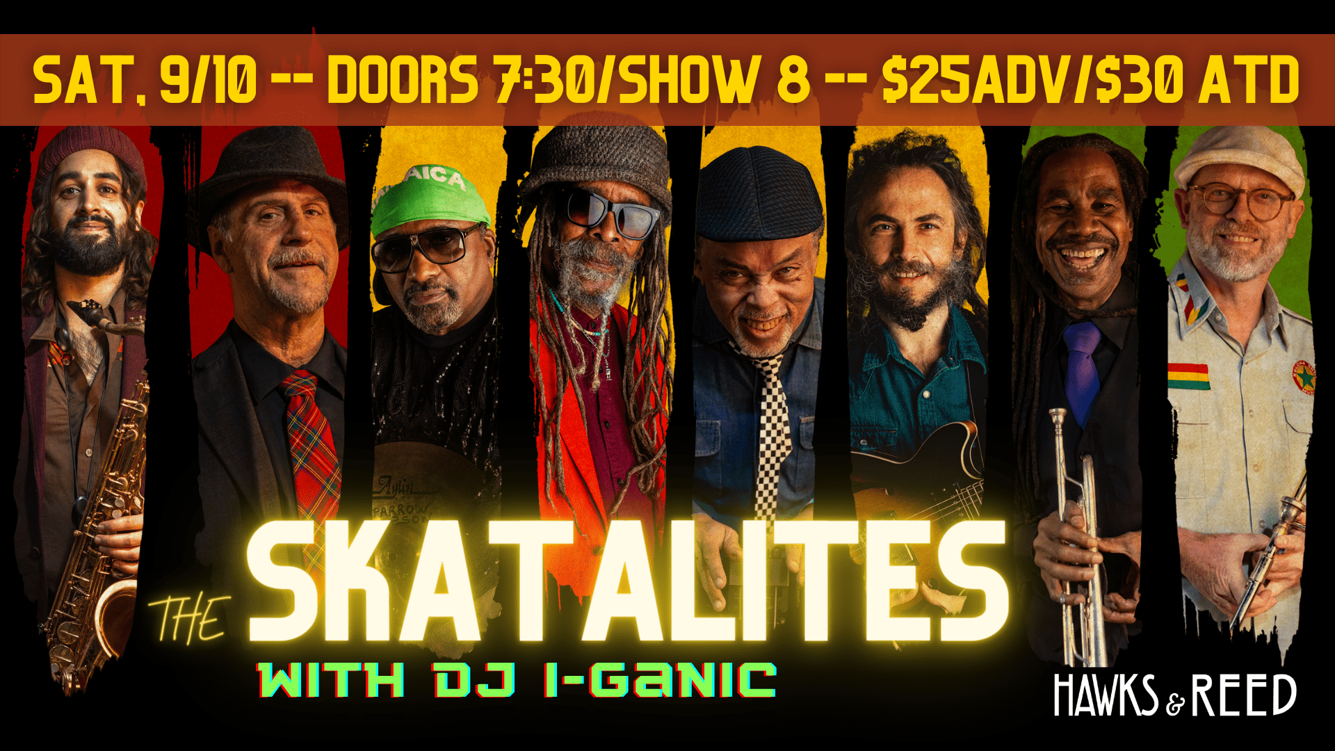 The Skatalites with DJ I-Ganic at Hawks & Reed