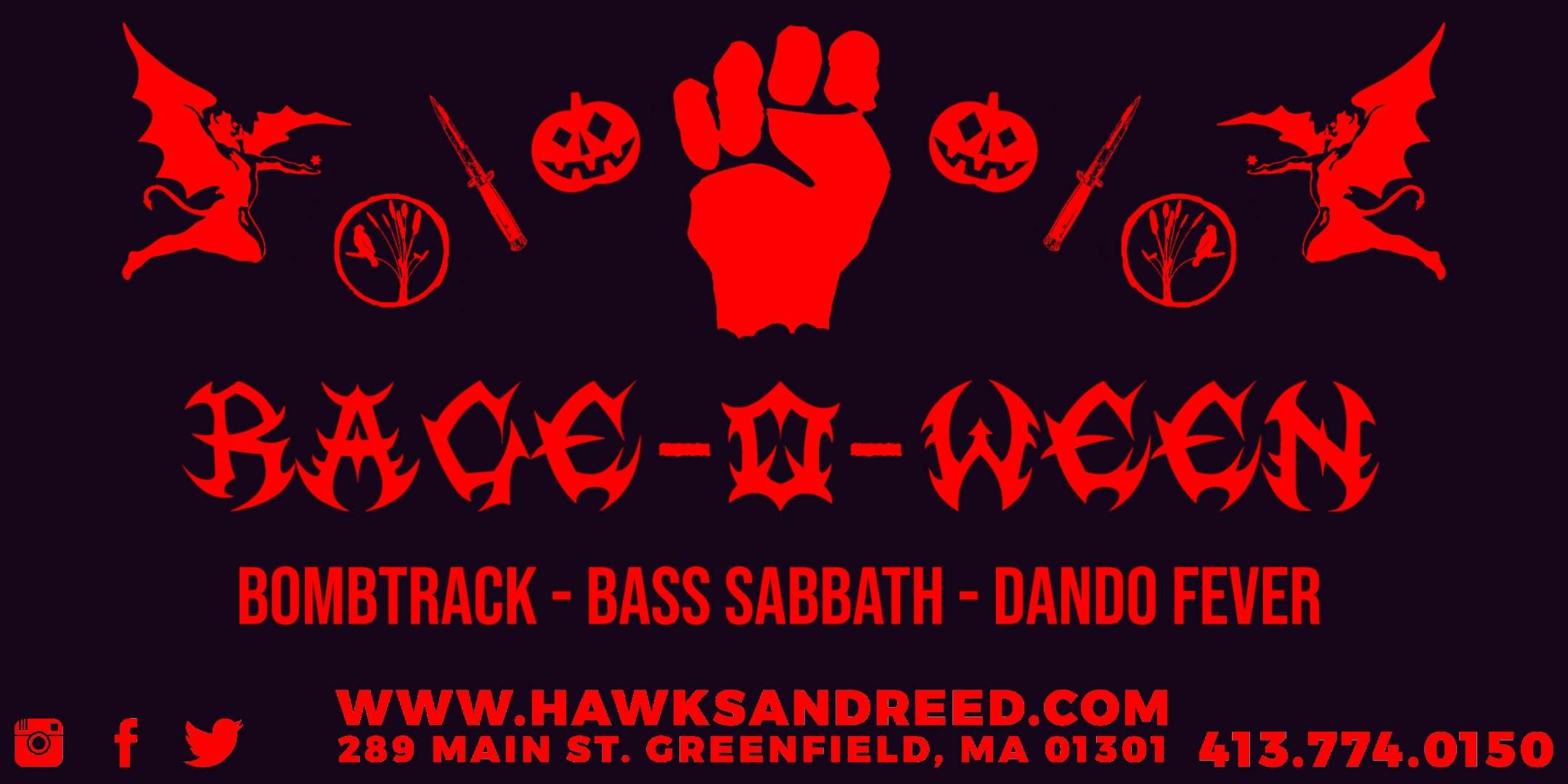 Rage-O-Ween ft. Bombtrack, Bass Sabbath, and Dando Fever