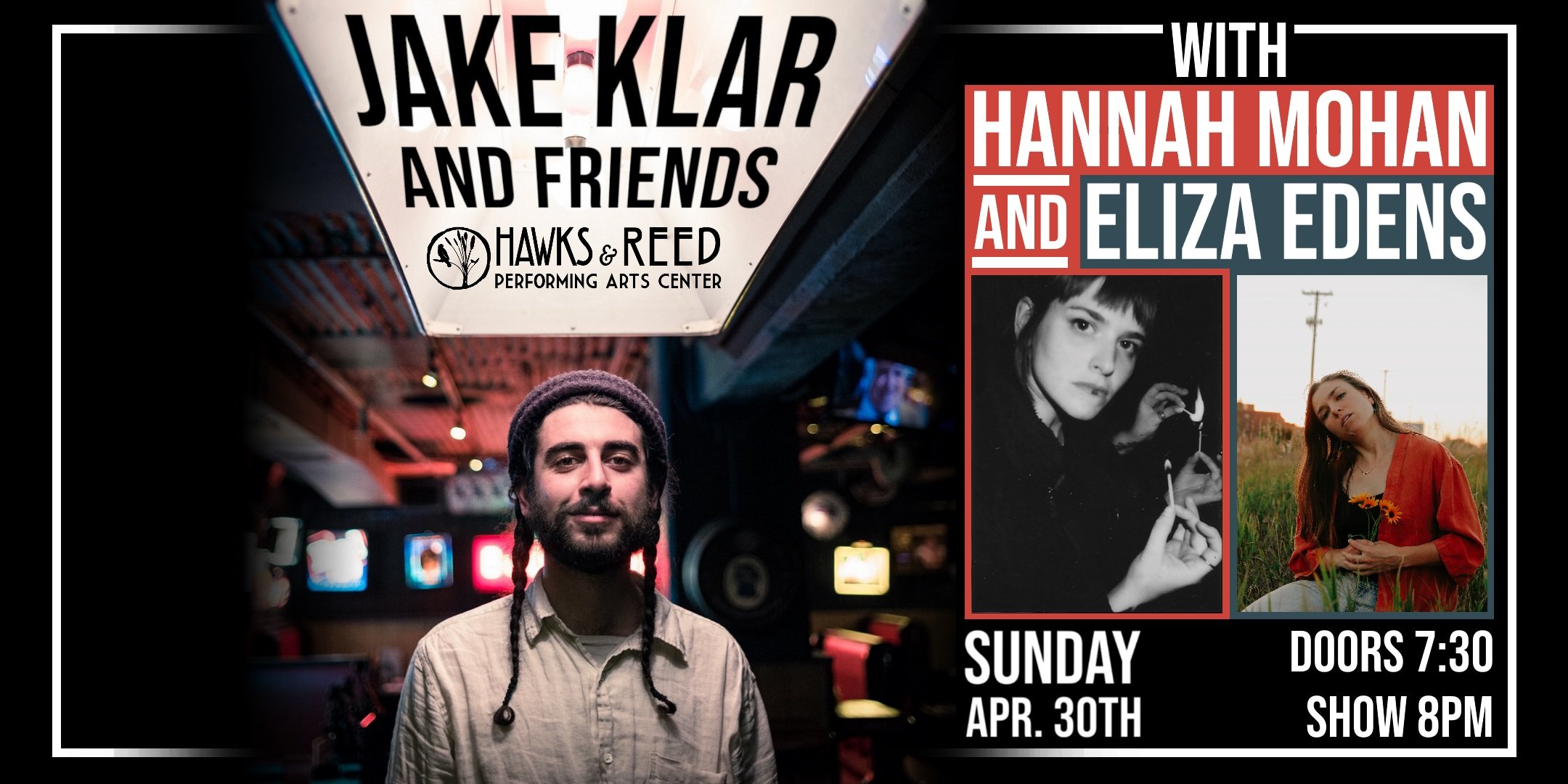 Jake Klar with Hannah Mohan and Eliza Edens at Hawks & Reed