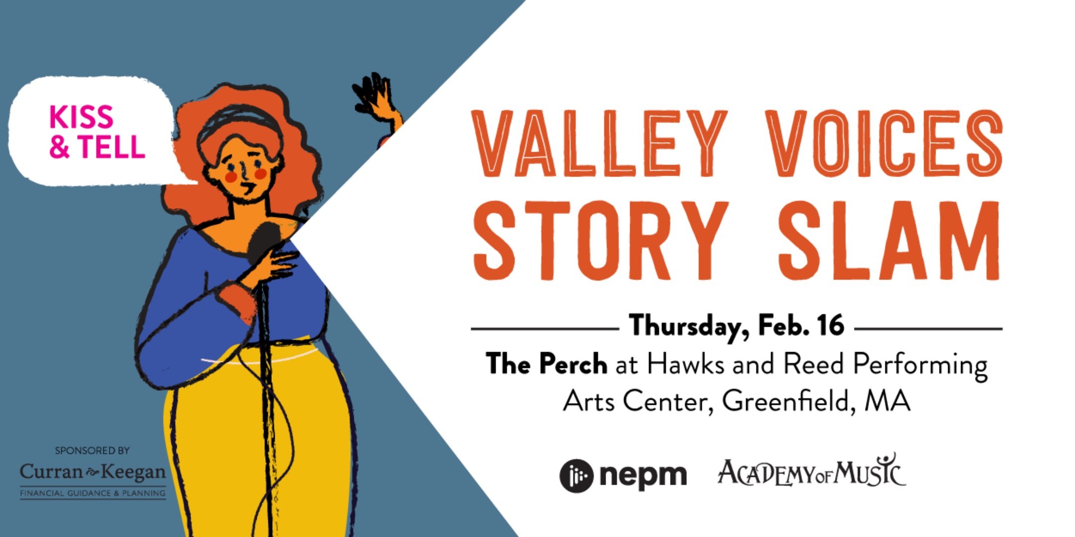 Valley Voices Story Slam: Kiss & Tell