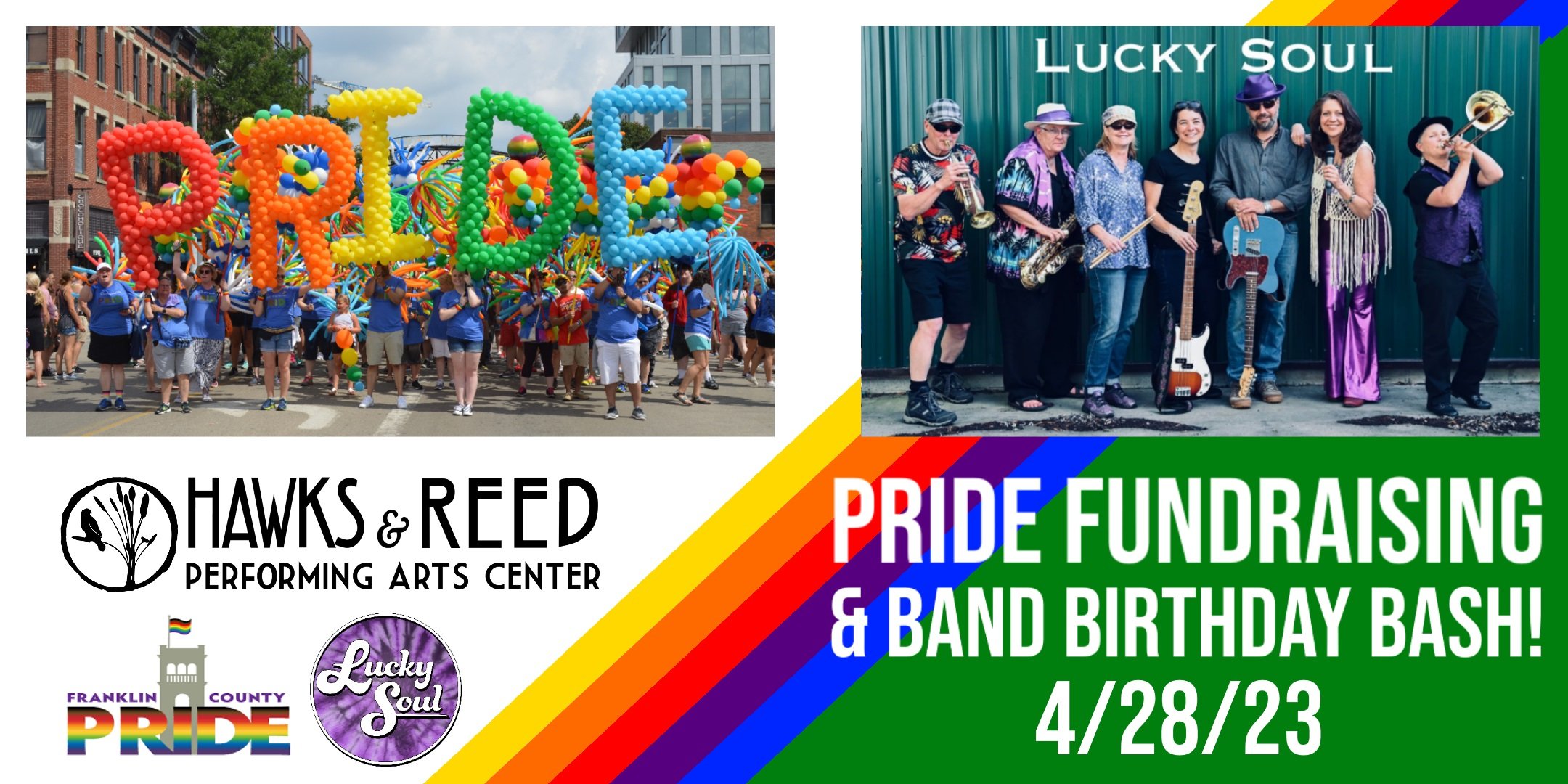 Lucky Soul: Pride fundraising and Birthday Bash