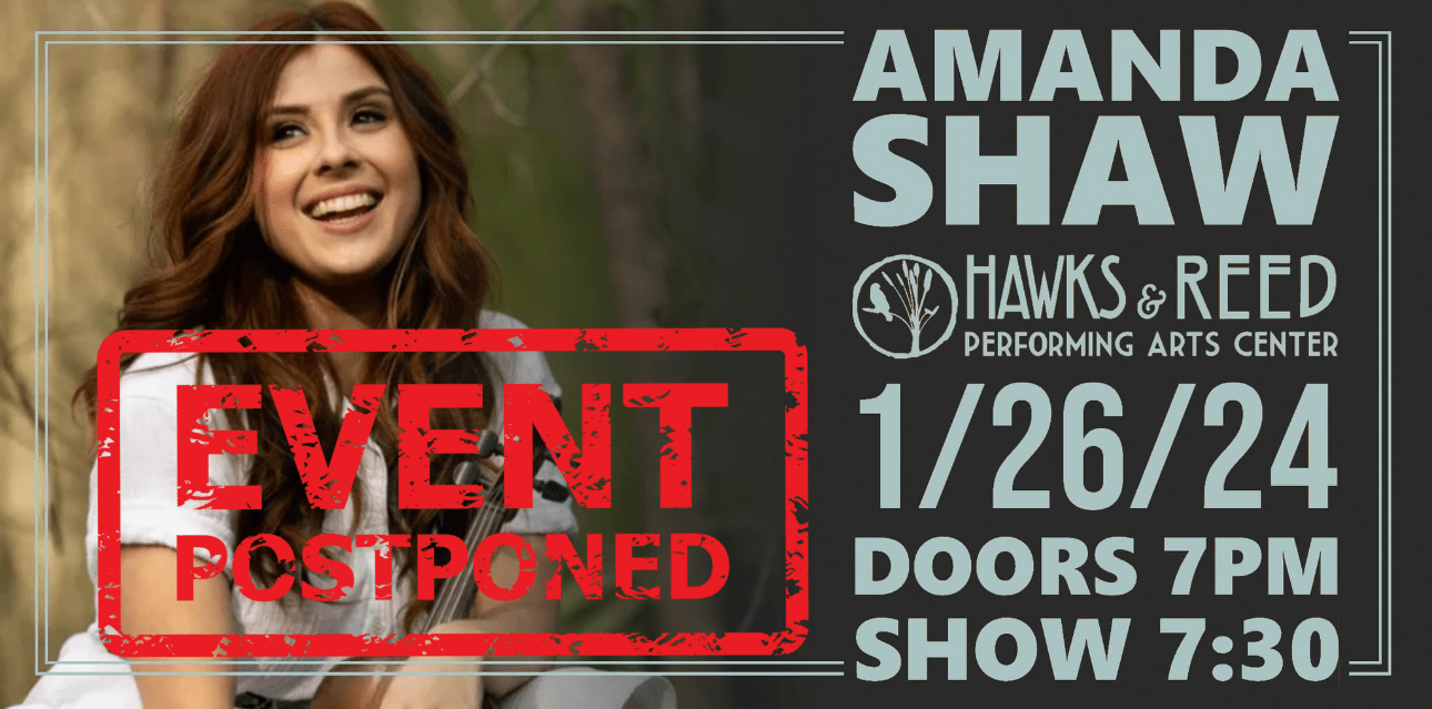 (Postponed) Amanda Shaw at Hawks & Reed
